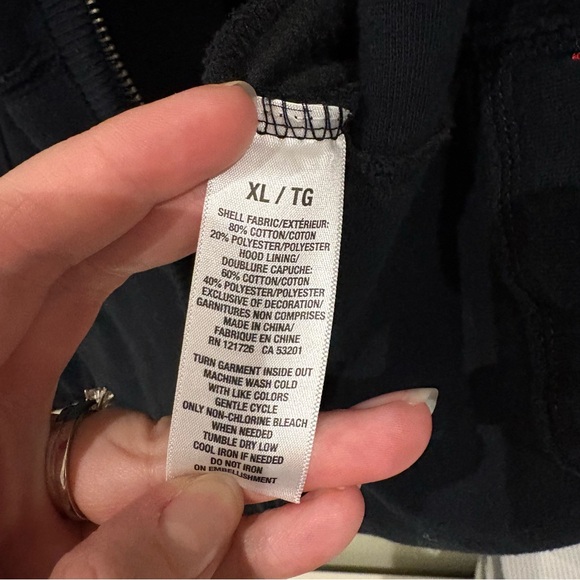 Aeropostale Black Aero 87 Hoodie Mens XL - Picture 6 of 8